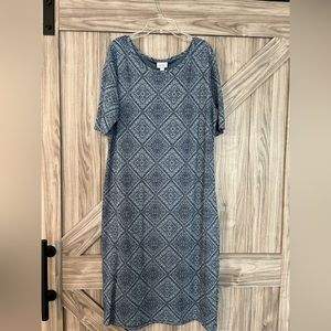 LuLaRoe blue dress